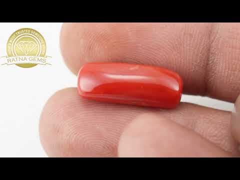 Official video preview: Moonga Stone 10.115 Ratti (9.205 Carat) - Italian Red Coral