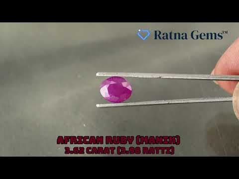 Official video preview: African Ruby (Manik) 3.62 Carat (3.98 Ratti)