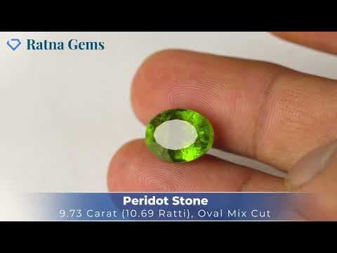 Video preview: Peridot Stone 9.73 Carat (10.69 Ratti)