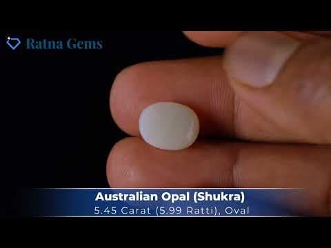 Official video preview: Australian Milky Opal (Doodhiya Patthar) 3.70 Carat (4.07 Ratti) — Solid White