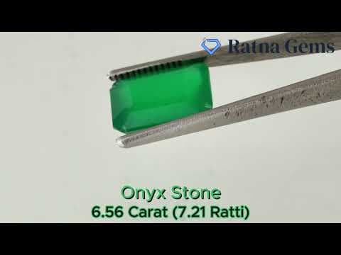 Official video preview: Onyx Stone (Onex Ratna) 6.56 Carat (7.21 Ratti) Octagon Cut