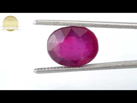 Official video preview: Manik Stone 8.03 Ratti - 7.31 Carat Ruby Stone - Bangkok A1