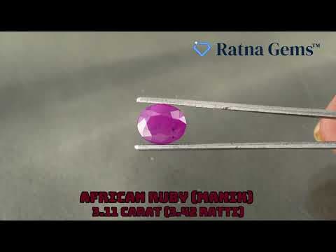 Official video preview: African Ruby (Manik) 3.11 Carat (3.42 Ratti)