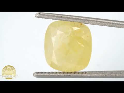 Official video preview: Ceylon Pukhraj Stone 7.02 Carat (7.71 Ratti) Yellow Sapphire
