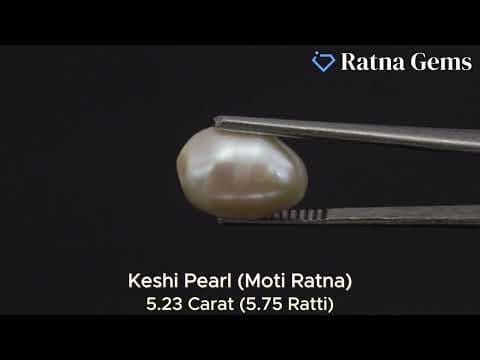 Official video preview: Keshi Pearl Stone 5.23 Carat (5.75 Ratti) Moti Ratna Baroque Shape