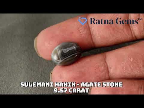 Official video preview: Natural Sulemani Hakik (Agate Stone) 9.57 Carat (10.52 Ratti)