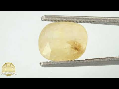 Video preview: Ceylon Pukhraj Stone 6.60 Ratti (6.01 Carat) Yellow Sapphire