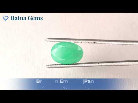 Official video preview: Brazilian Emerald 4 Carat (4.40 Ratti) Panna Stone — Sapota