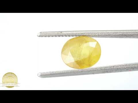 Official video preview: Natural Yellow Sapphire (Pukhraj Stone) 4.72 Ratti (4.30 Carat) - Nigerian