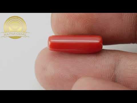 Official video preview: Moonga Stone 6.83 Ratti (6.22 Carat) - ItalianRed Coral