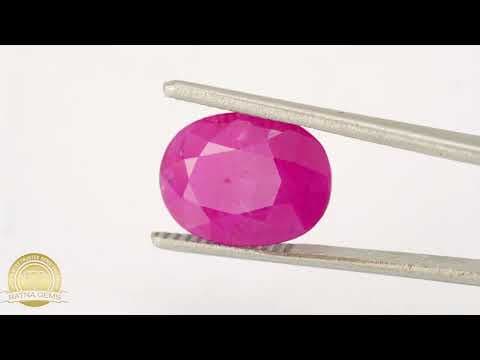Official video preview: Mozambique Ruby Stone 6.02 Carat - 6.61 Ratti Manik Stone