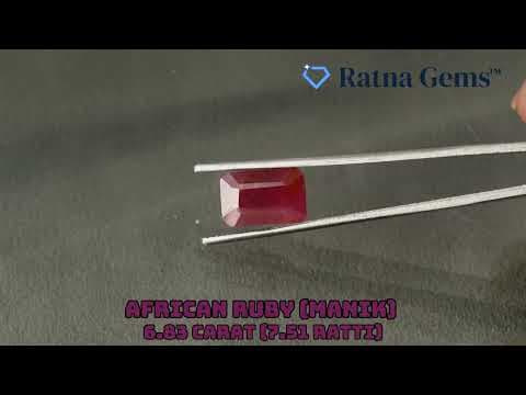 Official video preview: African Ruby (Manik) 6.83 Carat (7.51 Ratti)