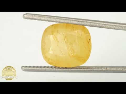 Official video preview: Ceylon Pukhraj Stone 6.64 Ratti (6.04 Carat) Yellow Sapphire