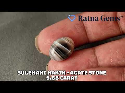 Official video preview: Natural Sulemani Hakik (Agate Stone) 9.68 Carat (10.64 Ratti)