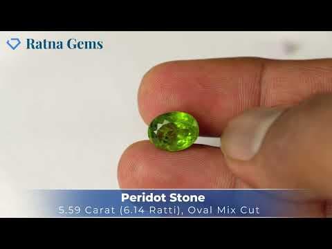 Video preview: Peridot Stone 5.59 Carat (6.14 Ratti)