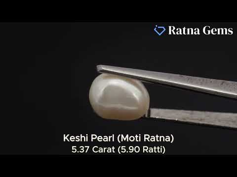 Official video preview: Keshi Pearl Stone 5.37 Carat (5.90 Ratti) Moti Ratna Baroque Shape