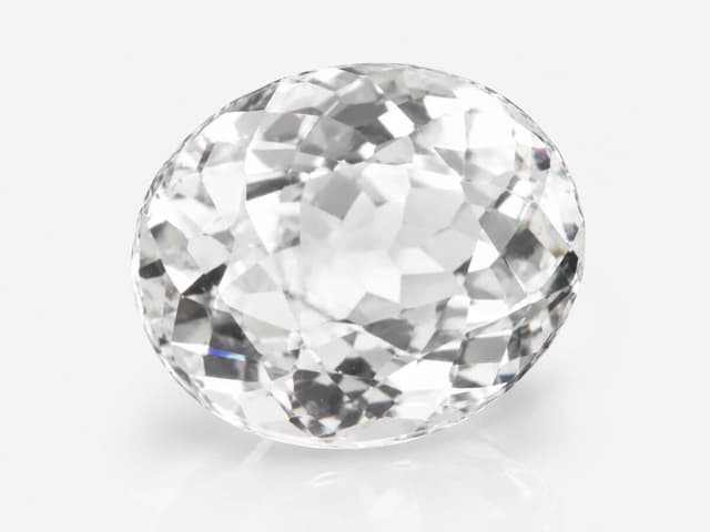 Clear Quartz Crystal (Sphatik) stone for purity and energy amplification.