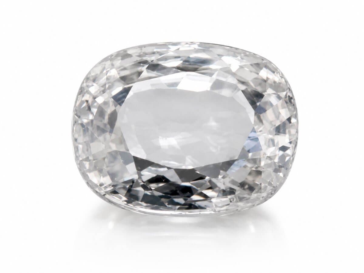 Sparkling Zircon (Jarkan) stone as a brilliant diamond substitute.