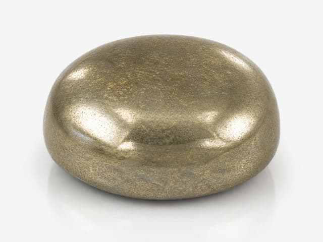 Metallic Pyrite stone (Fool's Gold) for wealth attraction and decor.