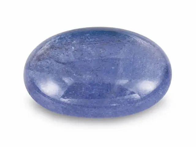 Vibrant blue-violet Tanzanite gemstone for intuition and spiritual growth.