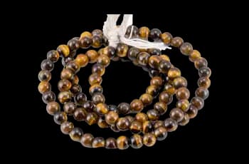 Buy 100% natural Tiger Eye Stone Mala gemstone online at Ratna Gems.