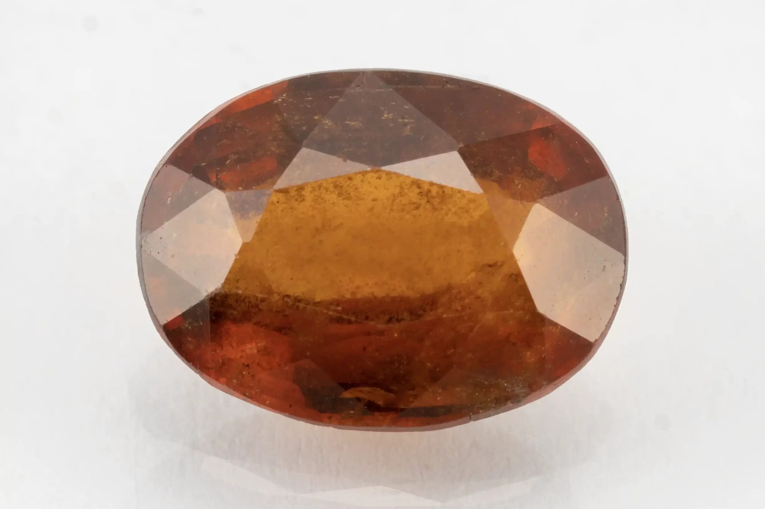African Hessonite Gemstone 7.14 Carat (7.85 Ratti) Gomed Stone