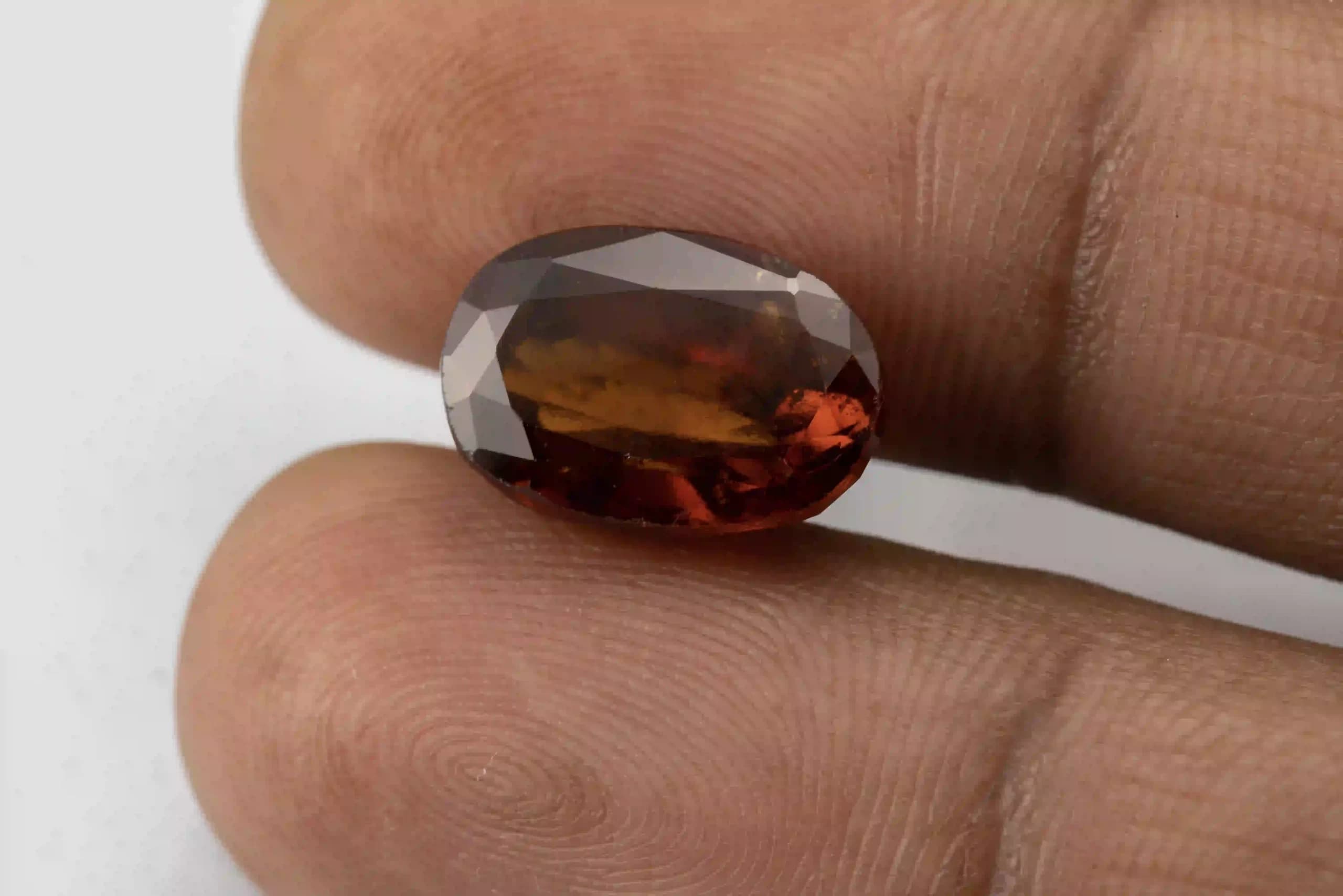 Gomed Stone 10.38 Ratti (9.45 Carat) – Hessonite Stone - View #3