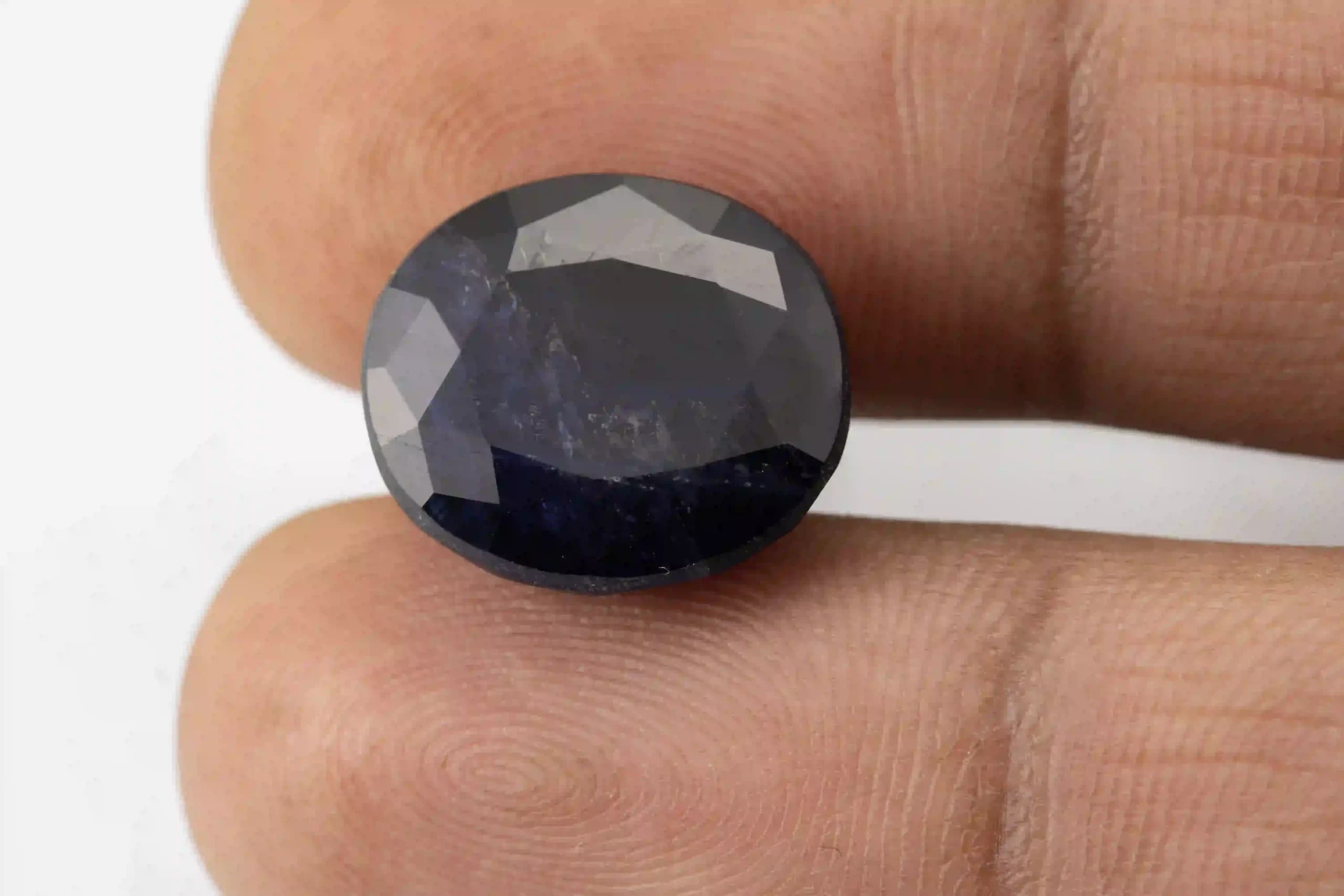 Iolite Stone 3.89 Carat (Kaka Neeli Stone) - View #3
