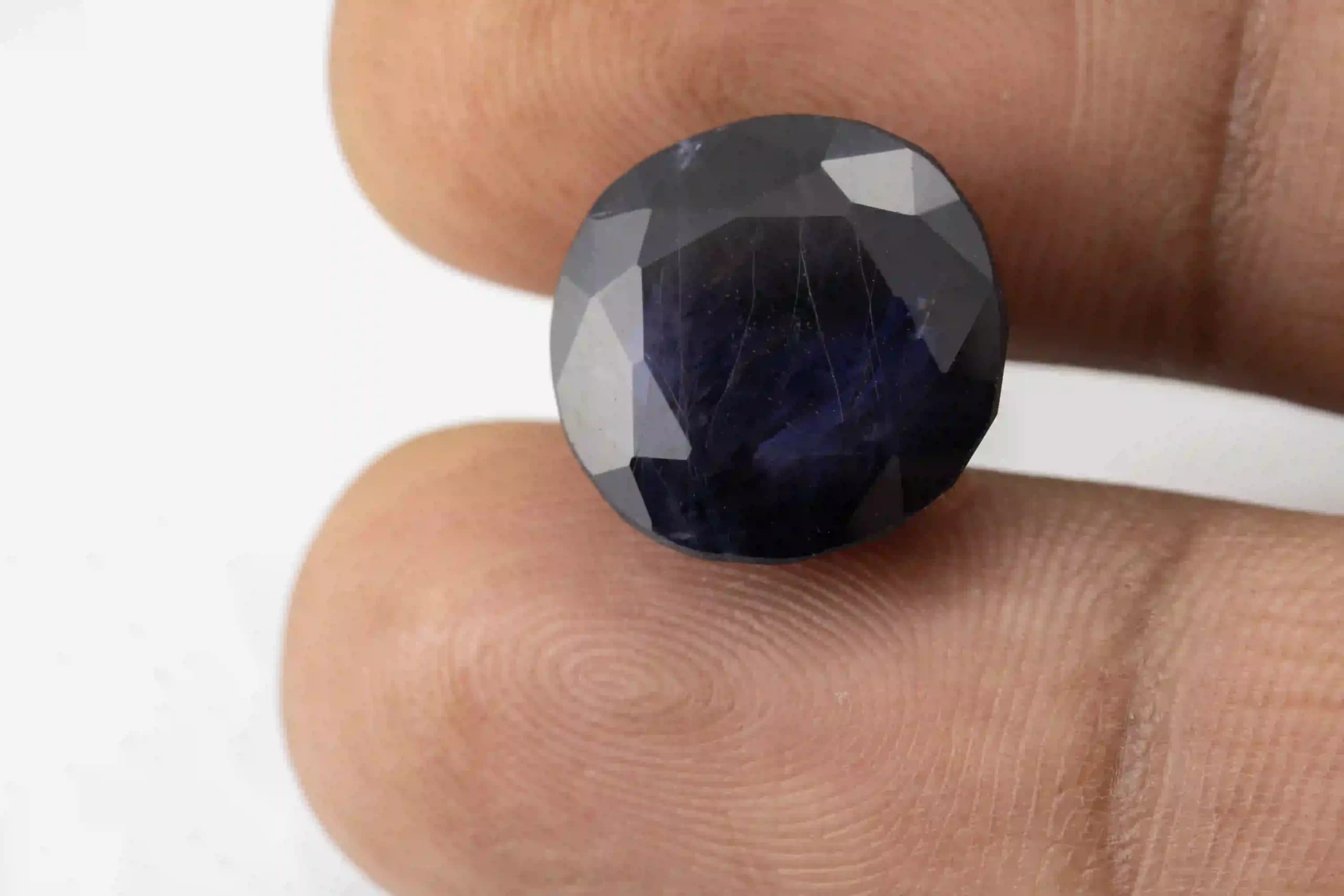 Iolite Stone 5.78 Carat (Kaka Neeli Stone) - View #3