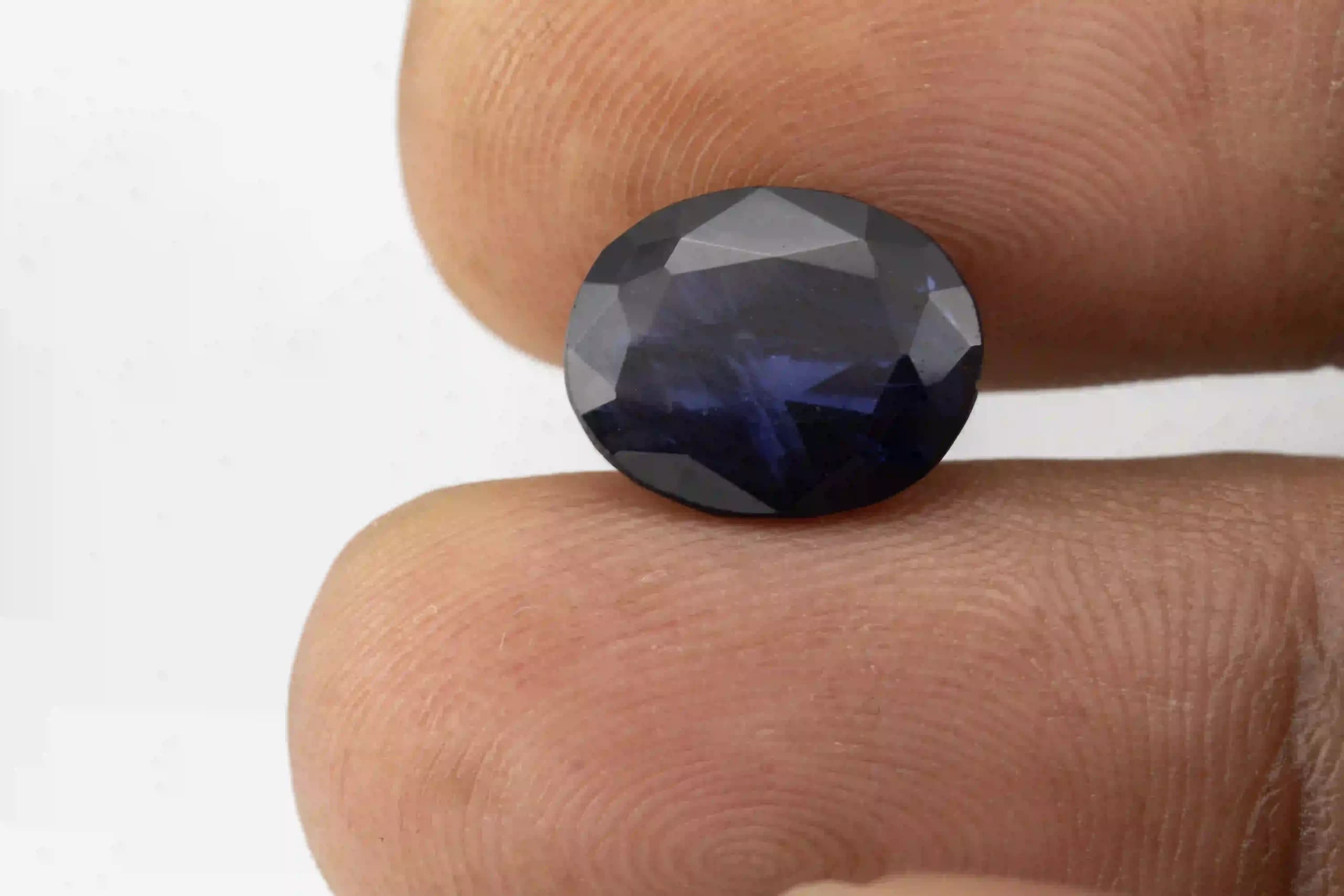Iolite Stone 9.51 Carat (Kaka Neeli Stone) - View #3