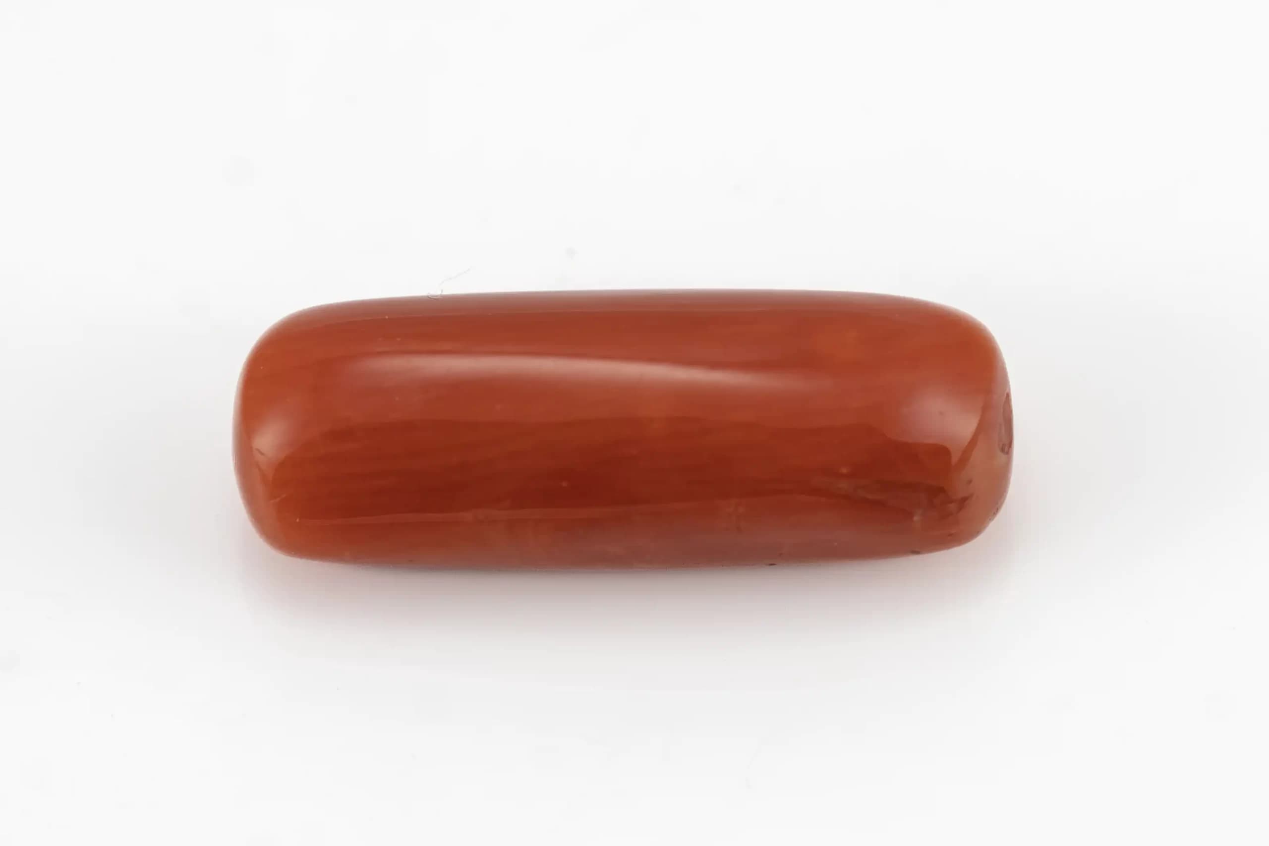 Natural Italian Red Coral (Moonga) 5.820 Carat / 6.396 Ratti - Capsule Shape - View #1