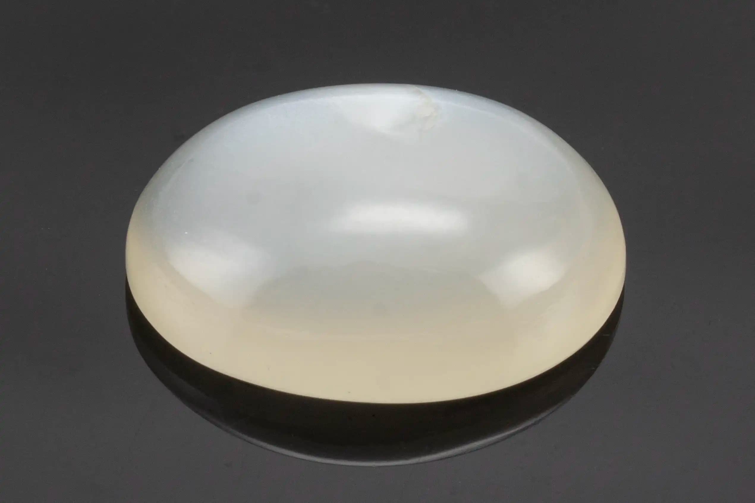 Natural Indian Moonstone (Chandramani) 5.84 Carat (6.42 Ratti) Oval Cabochon - View #1