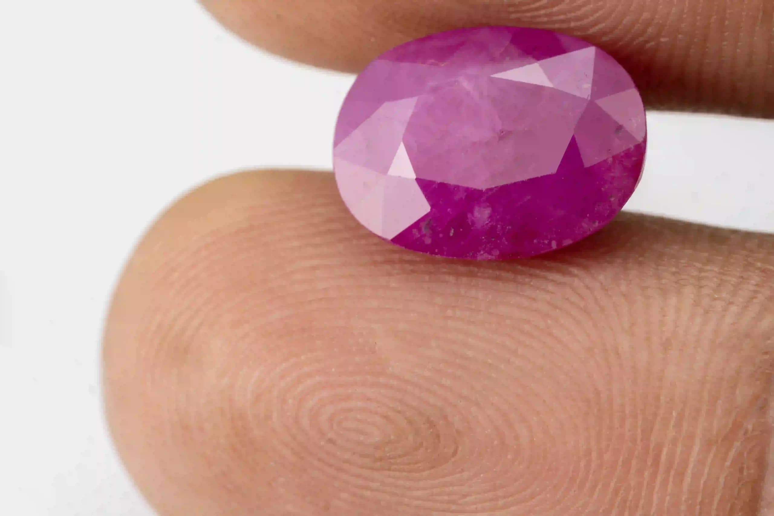 Mozambique Ruby Stone 6.02 Carat - 6.61 Ratti Manik Stone - View #3