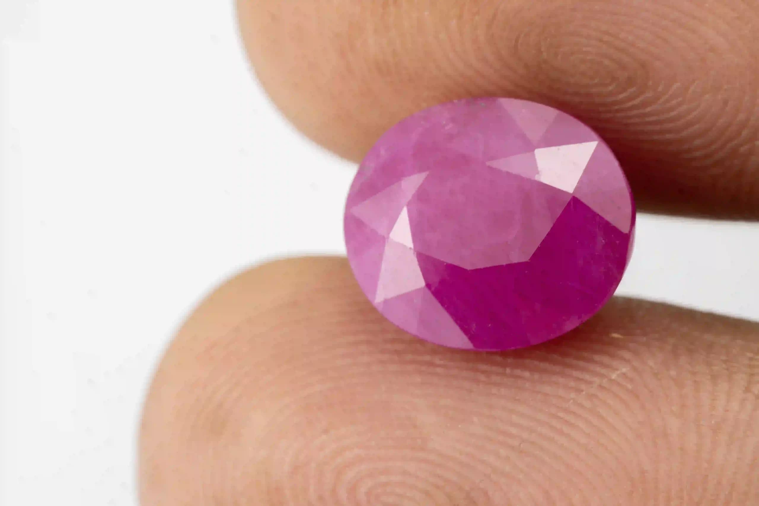 Mozambique Ruby Stone 6.49 Carat - 7.13 Ratti Manik Stone - View #3