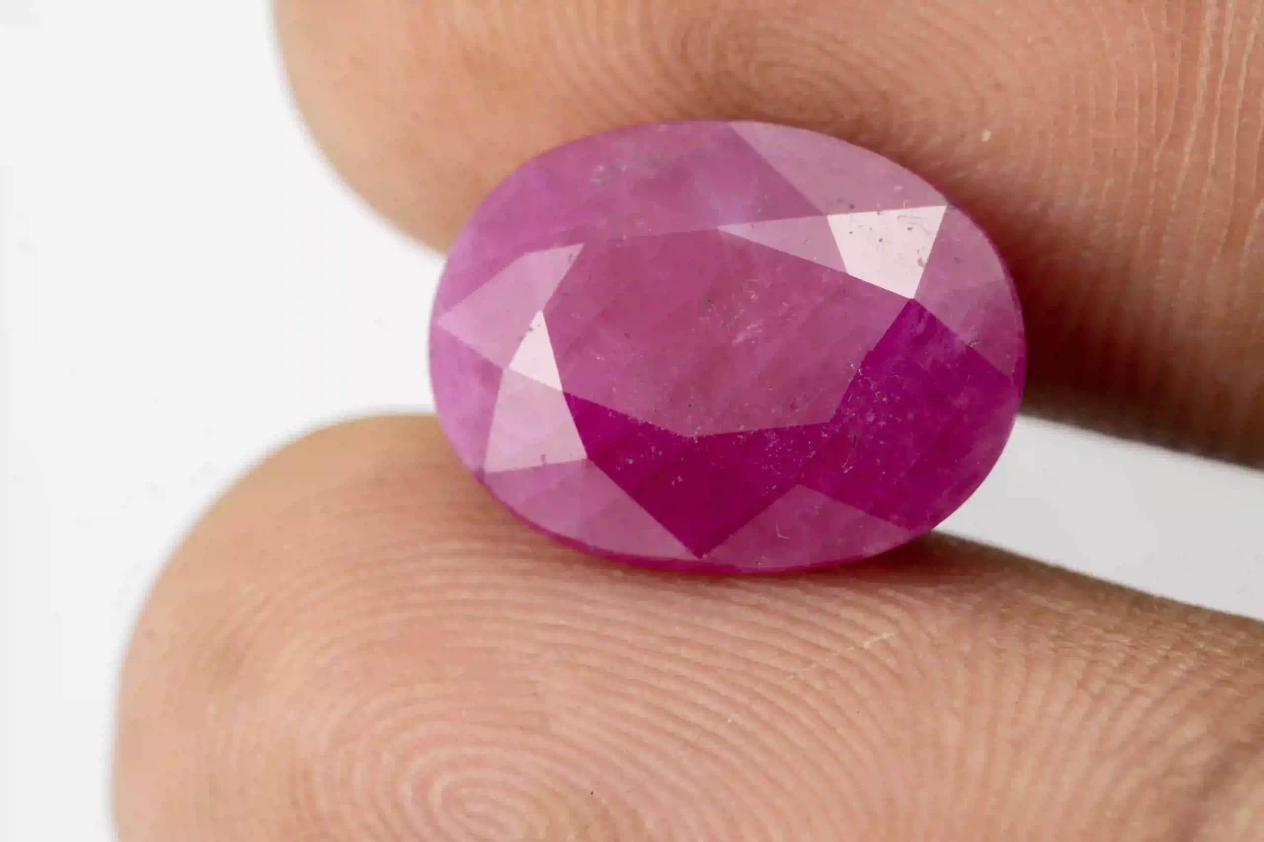 Mozambique Ruby Stone 8.52 Carat - 9.36 Ratti Manik Stone - View #3
