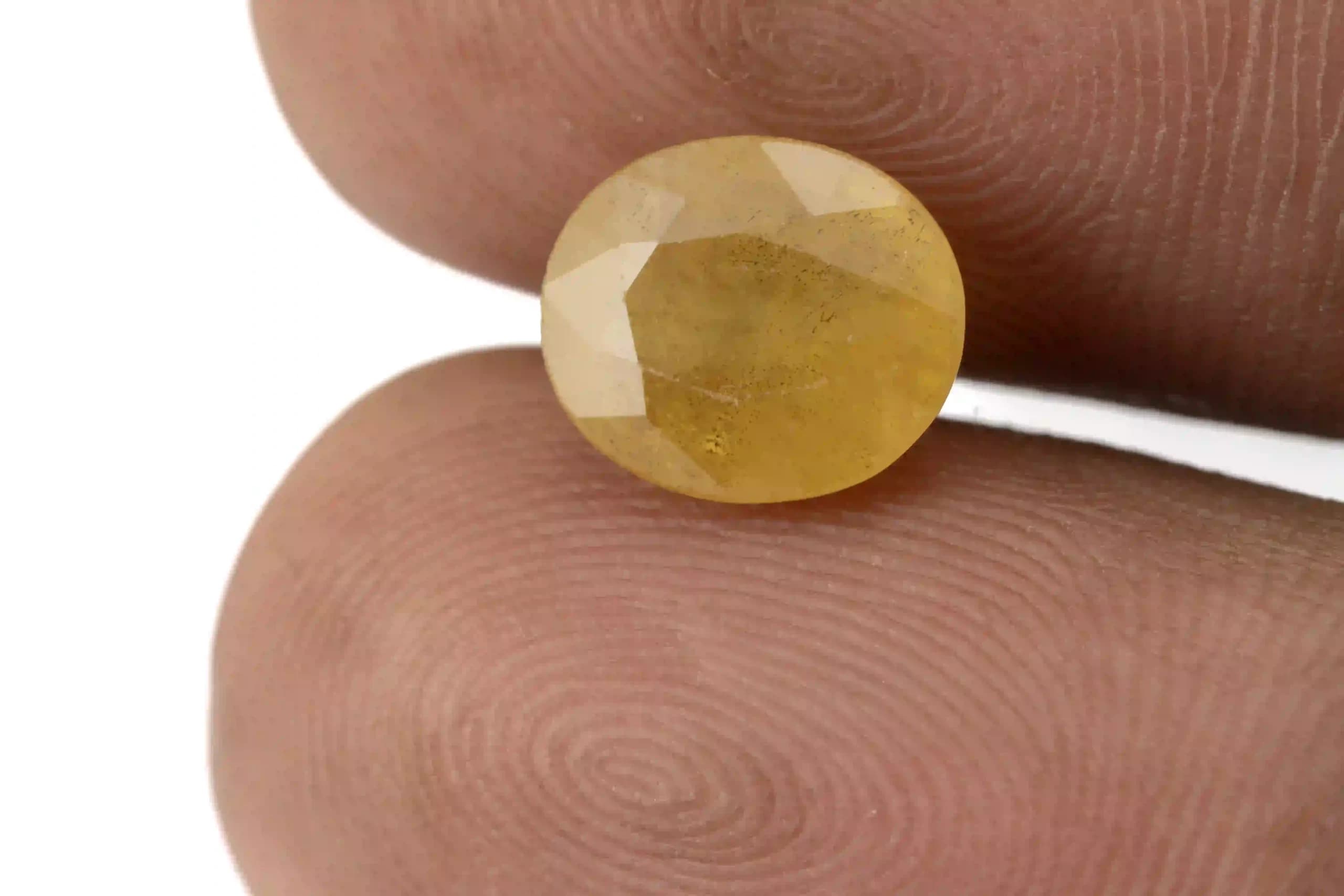 Natural Yellow Sapphire (Pukhraj Stone) 3.63 Ratti (3.30 Carat) - Nigerian - View #3