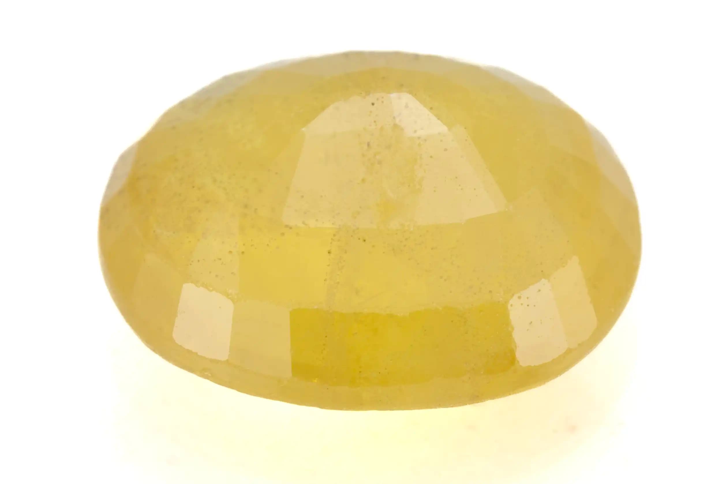 Natural Pukhraj Stone 4.67 Ratti (4.25 Carat) Yellow Sapphire - Nigerian - View #2