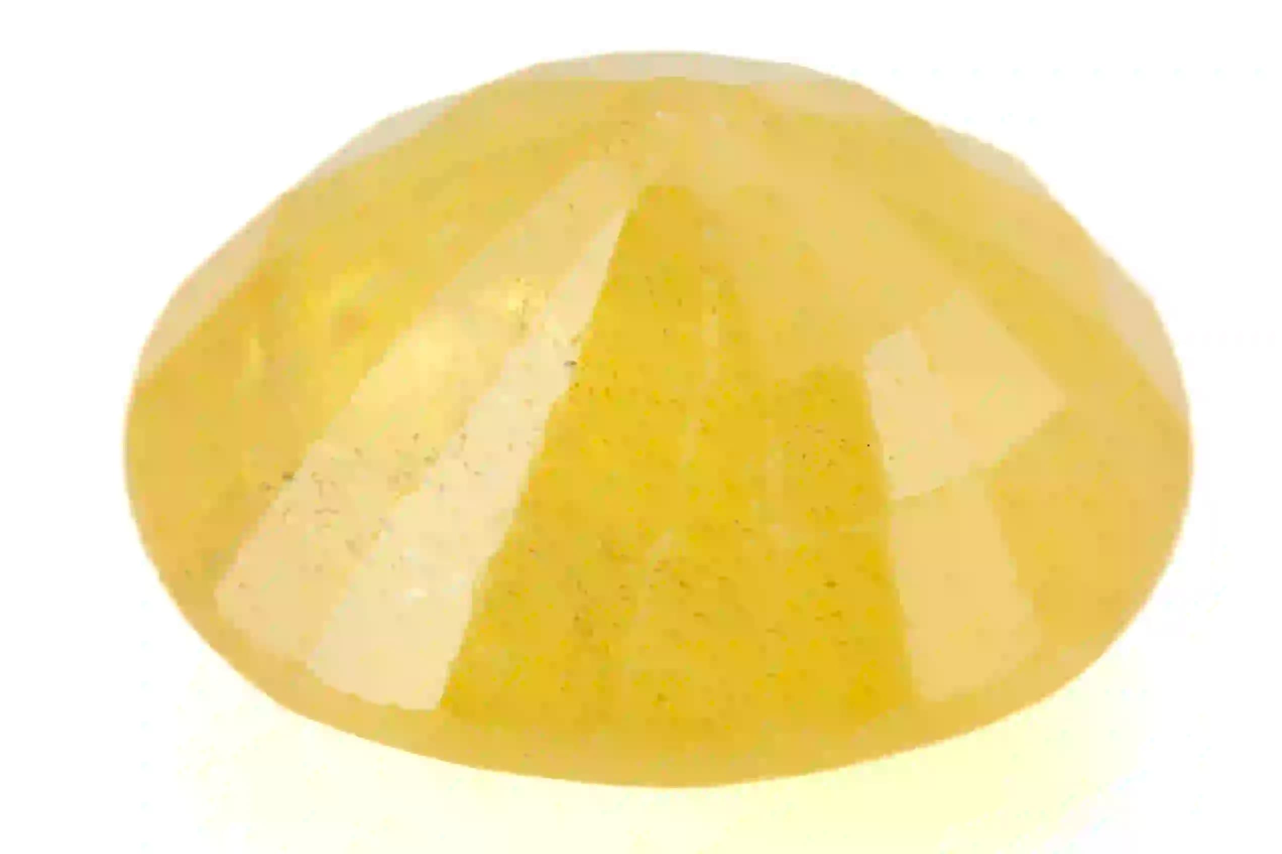 Natural Pukhraj Stone 7.03 Ratti (6.40 Carat) Yellow Sapphire - Nigerian - View #2