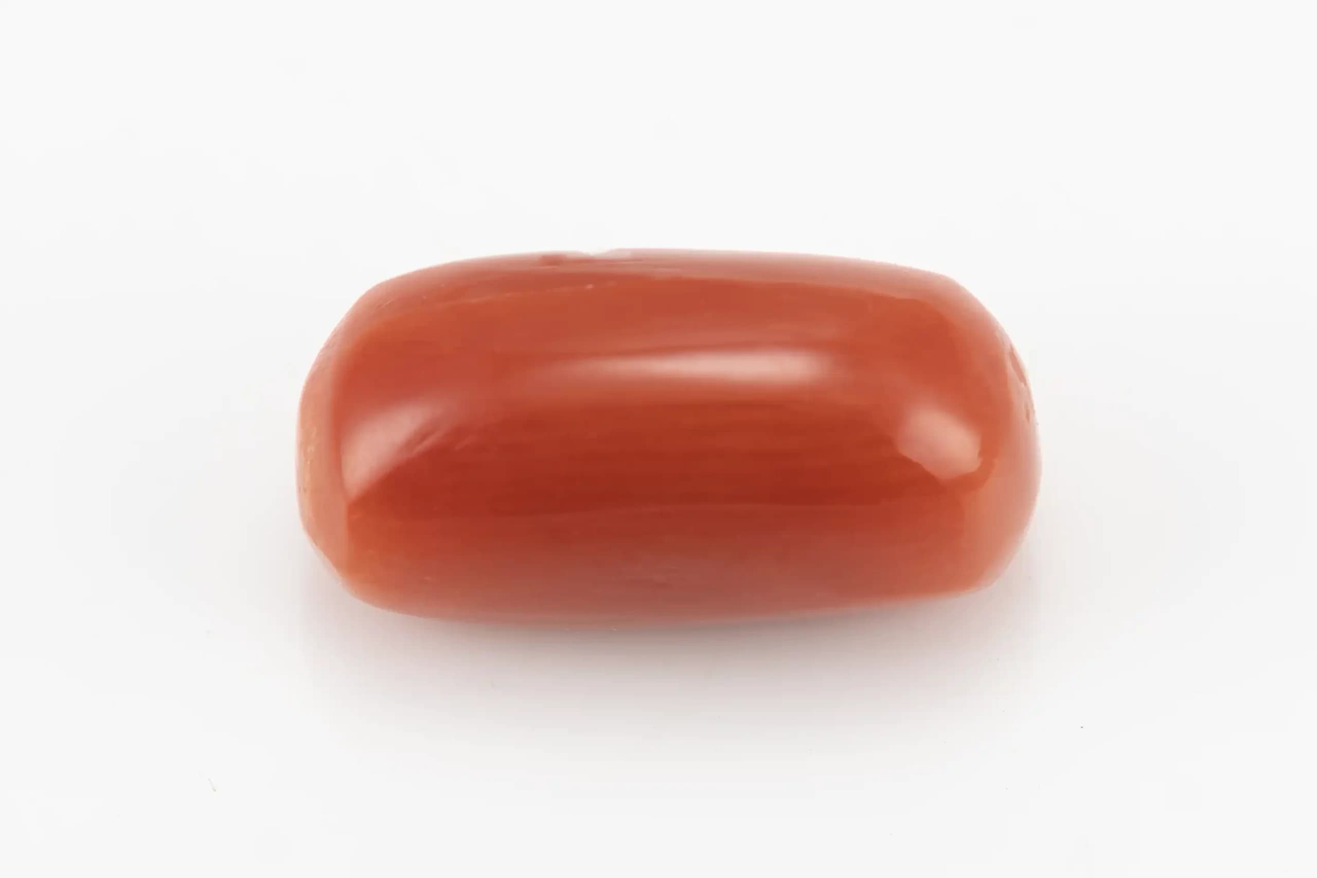 Moonga Stone 6.13 Ratti (5.58 Carat) - Italian Red Coral - View #1