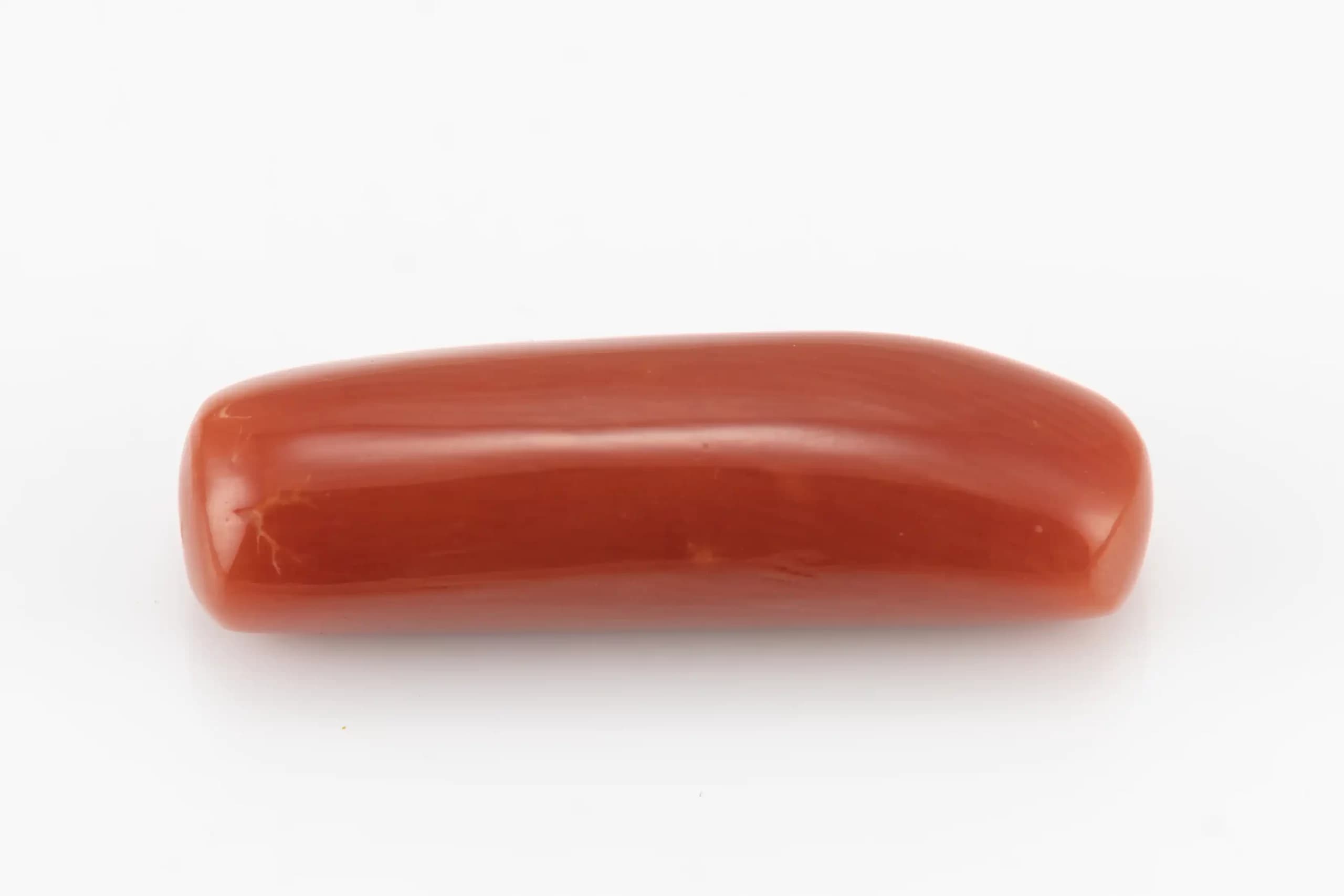 Moonga Stone 8.31 Ratti (7.56 Carat) - Italian Red Coral - View #1