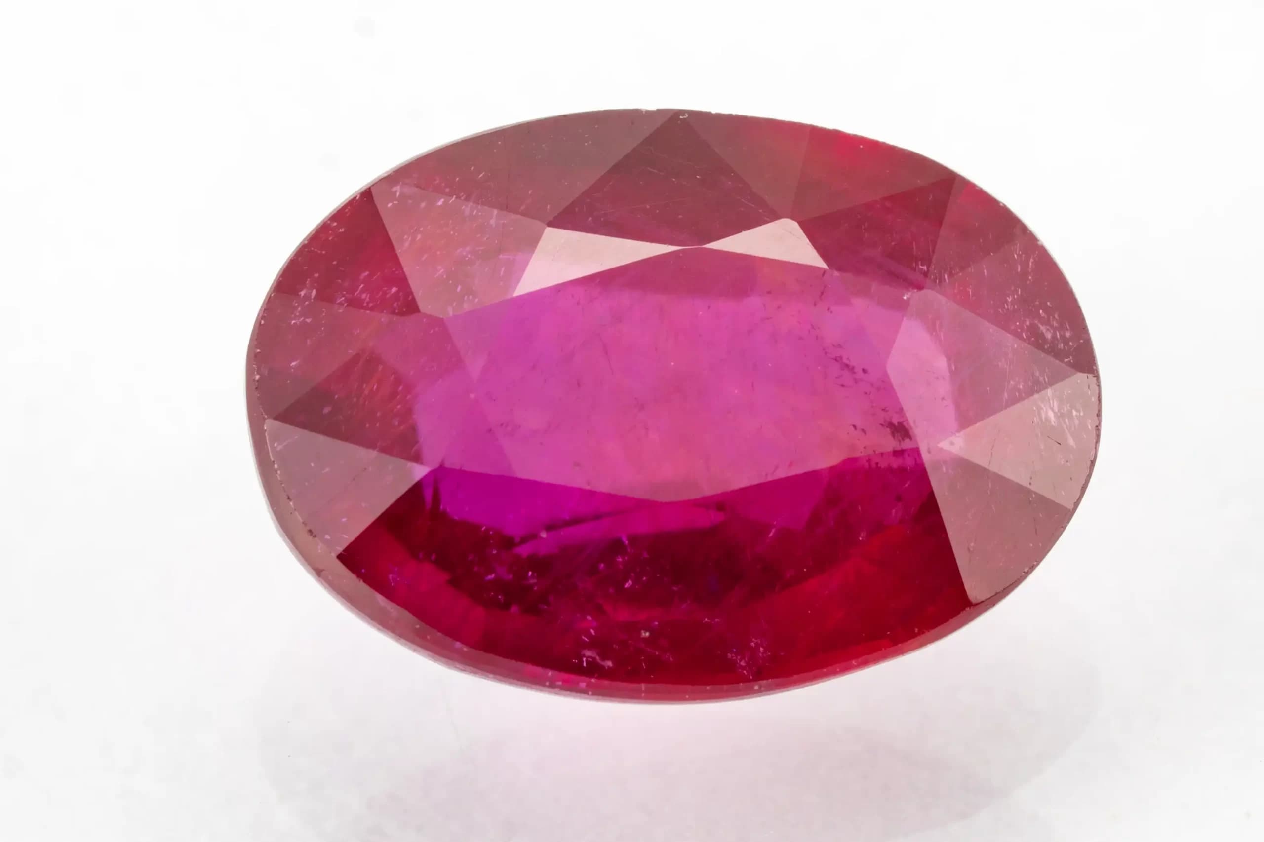 Manik Stone 6.76 Ratti - 6.15 Carat Ruby Stone - Bangkok A1 - View #1