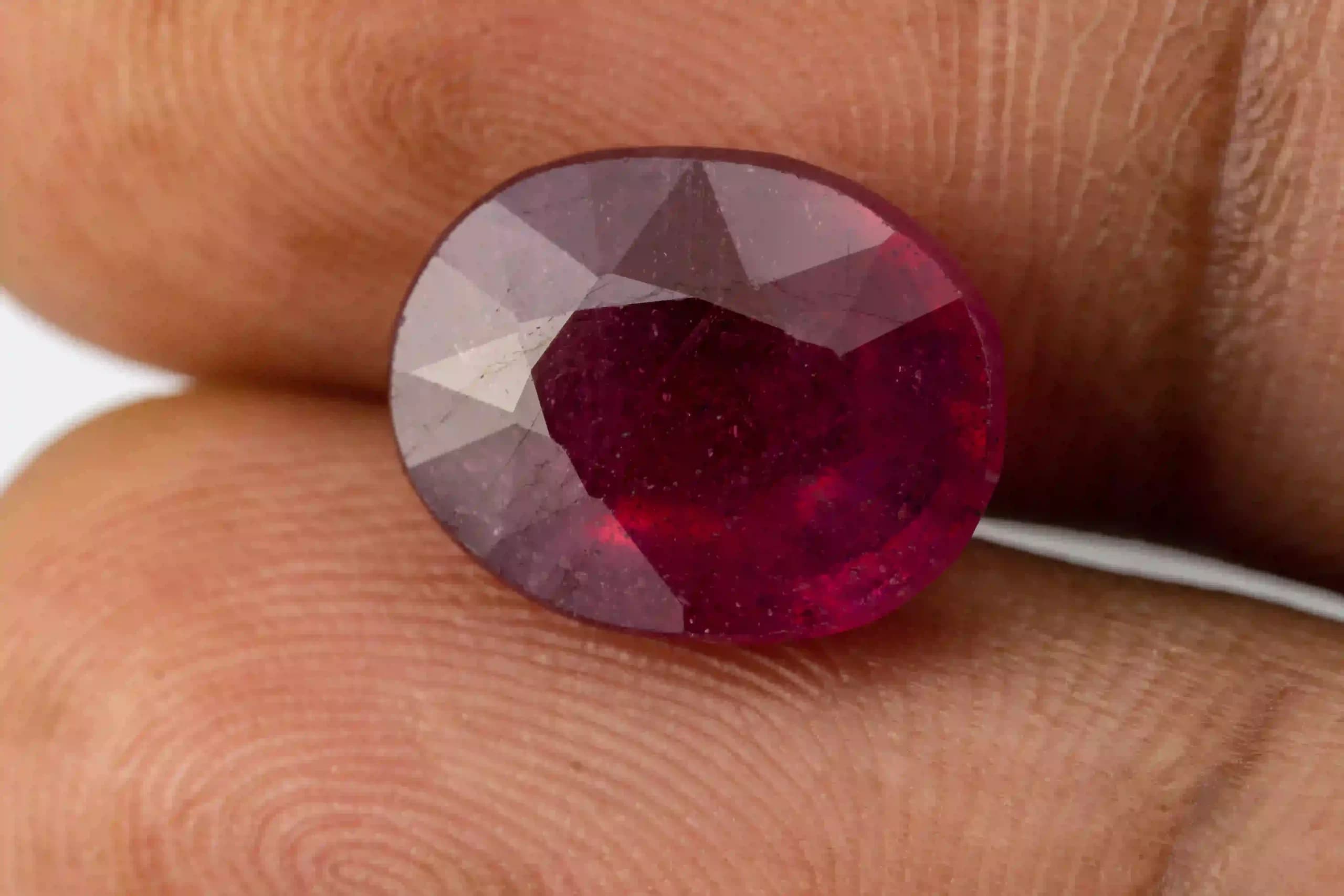 Manik Stone 8.48 Ratti - 7.72 Carat Ruby Stone - Bangkok A1 - View #3