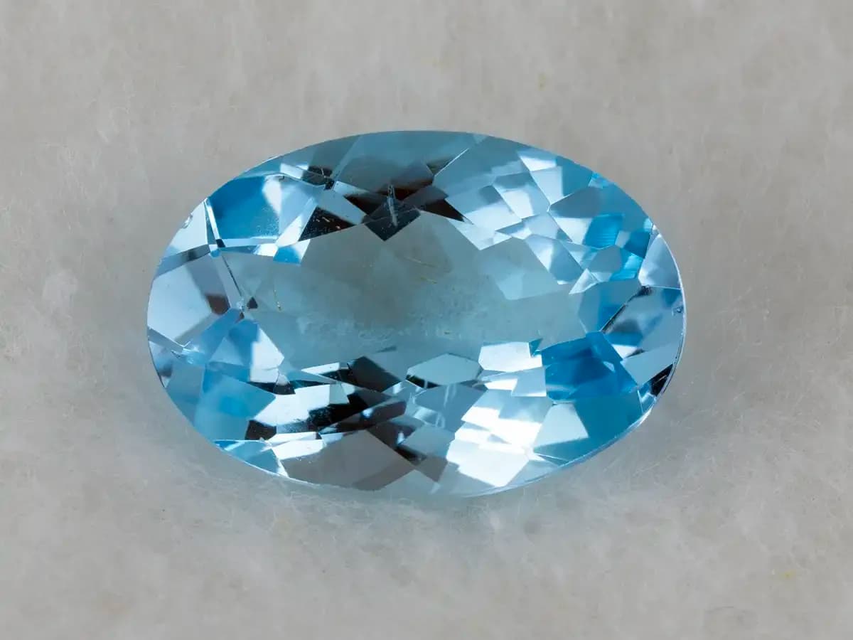 Natural Blue Topaz Stone – 6.70 Carat (7.36 Ratti)