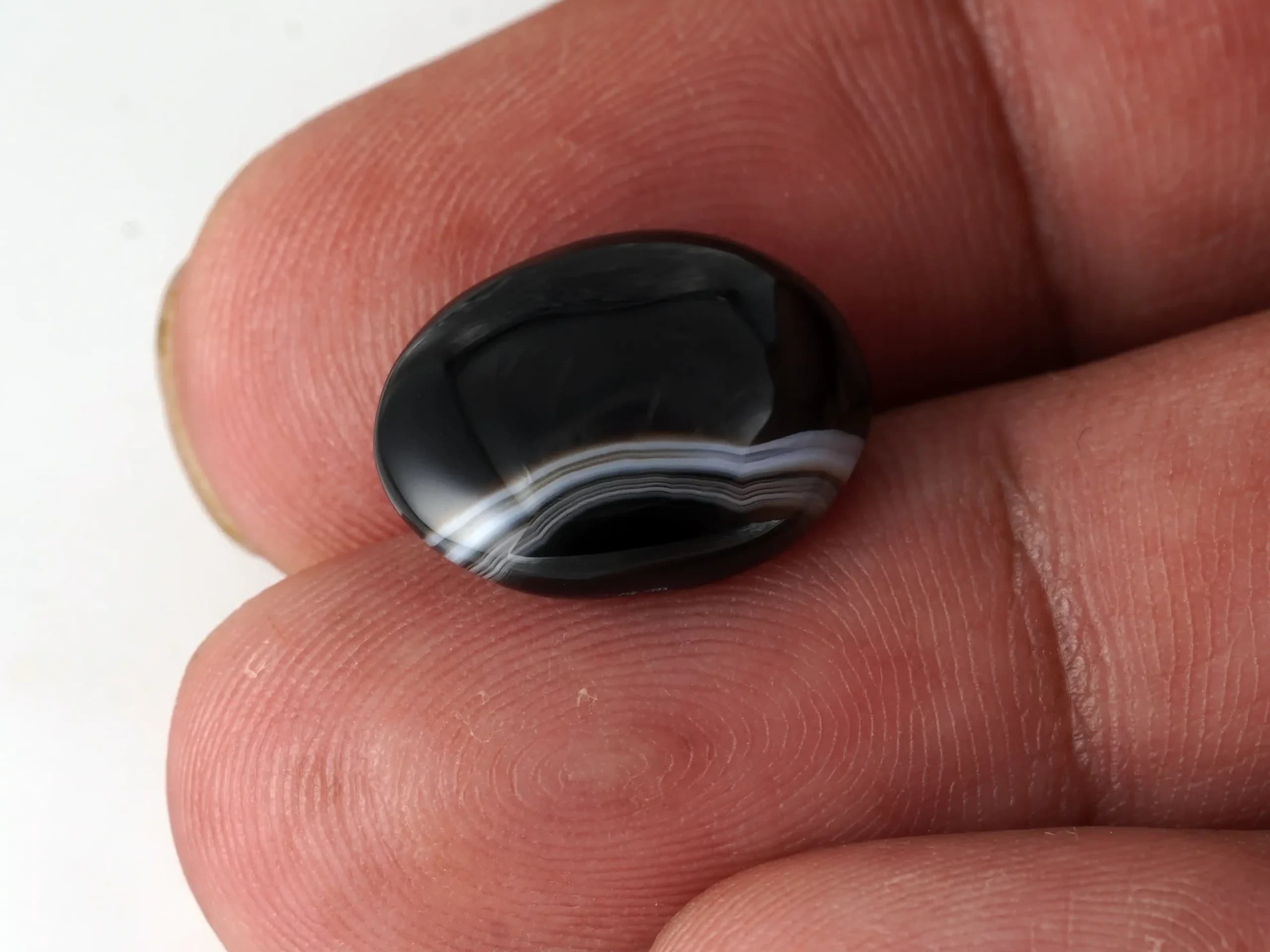 Natural Sulemani Hakik Agate Stone 8.04 Carat (8.83 Ratti), Certified - View #4