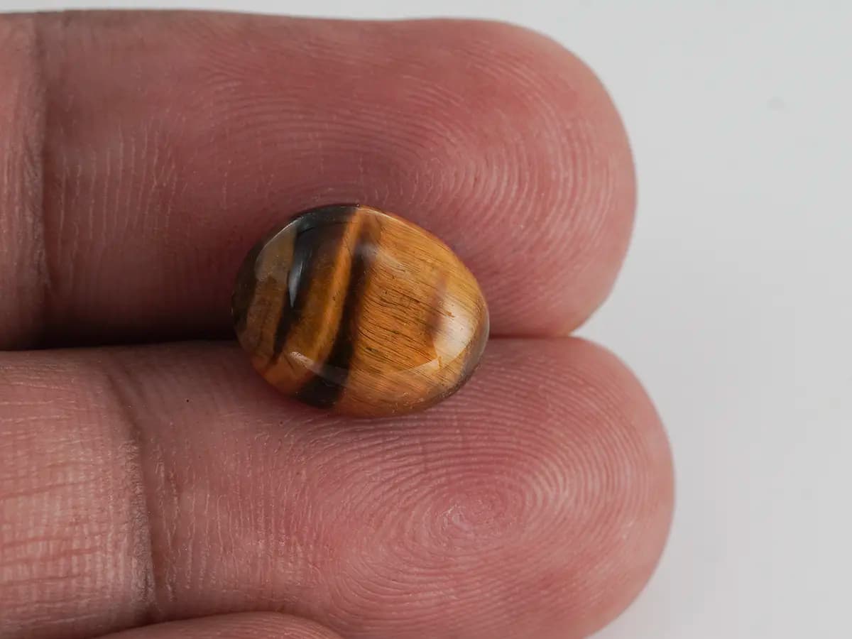 Natural Tiger Eye Stone 5.41 Carat (5.94 Ratti) – Certified Authentic Gem - View #4
