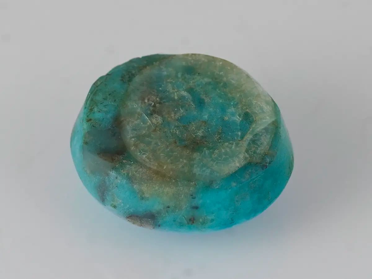 Original Irani Firoza Stone 11.00 Carat (12.09 Ratti) – Natural Blue Turquoise - View #2
