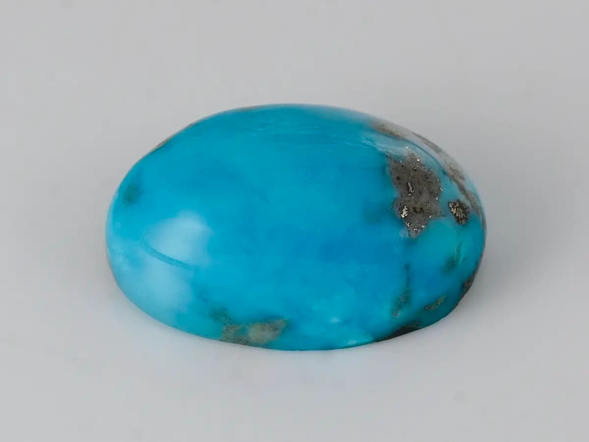 Original Irani Firoza Stone 11.66 Carat (12.81 Ratti) – Natural Blue Turquoise - View #1