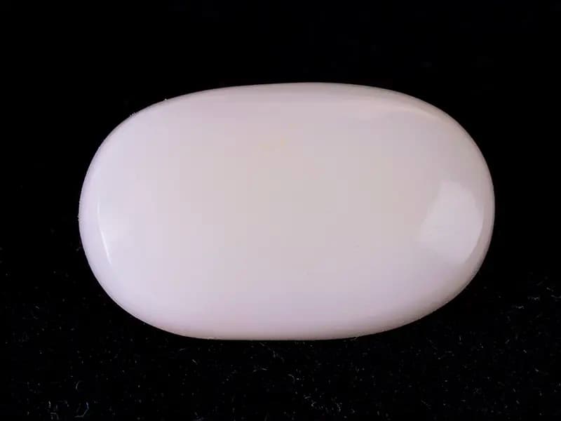 Australian Milky Opal (Doodhiya Patthar) 6.36 Carat (7 Ratti) — Solid White - View #1