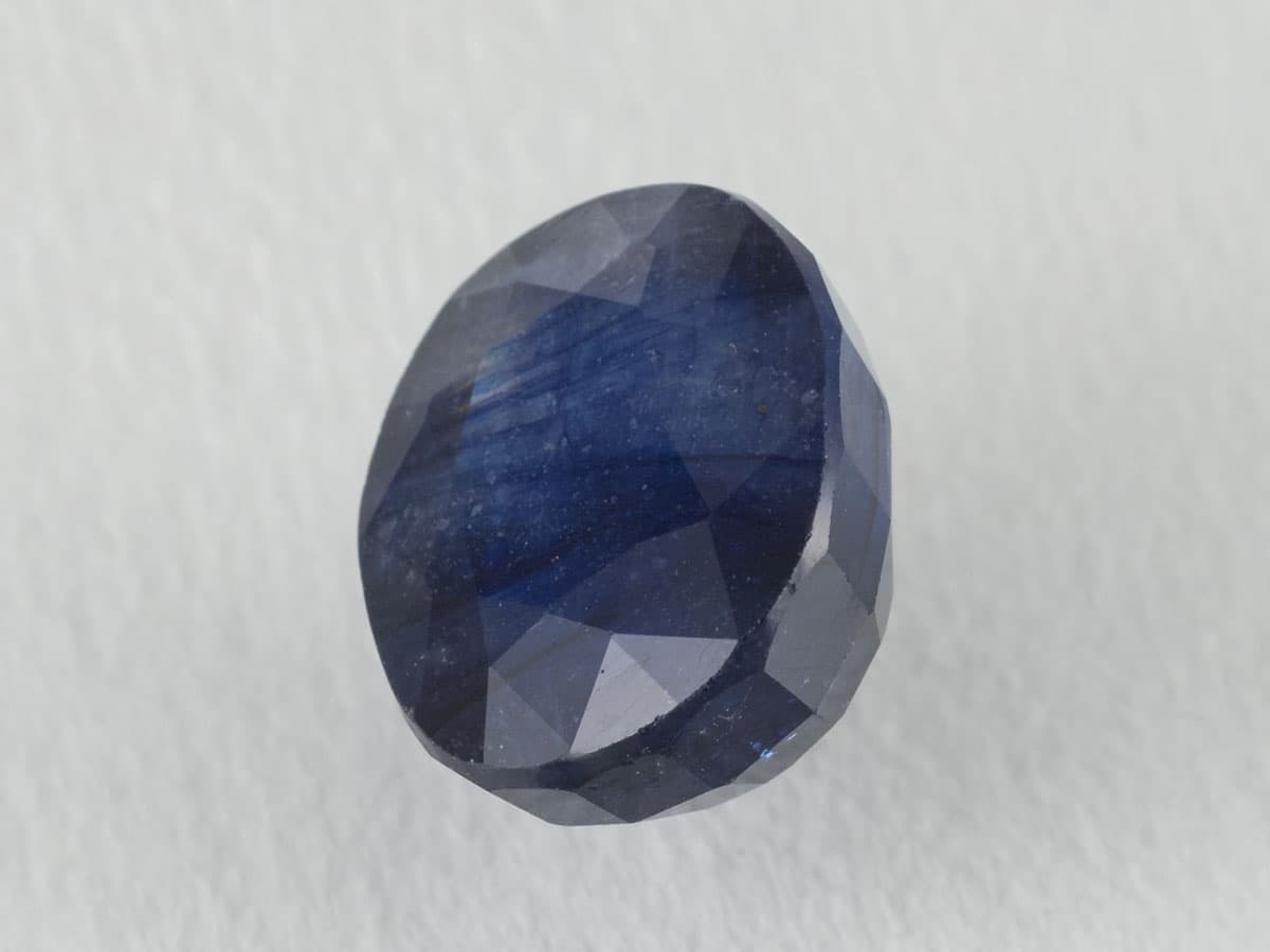 Bangkok Blue Sapphire (Neelam) 7.02 Carat (7.71 Ratti) — Oval Cut - View #2