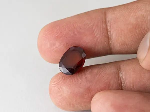 African Gomed Stone 7.45 Carat (8.19 Ratti) Natural Certified Hessonite - View #3